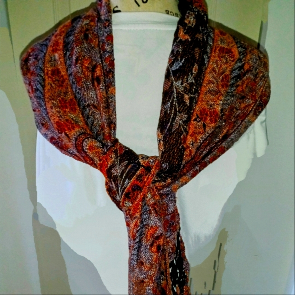 Fringe Paisley Shawl